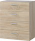 Dalenna Wooden Chest of Drawers with 4 Drawers 72x41x75cm