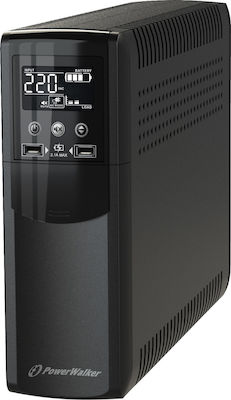 Powerwalker VI 600 CSW IEC UPS Line-Interactive 600VA 360W with 8 IEC Power Plugs