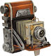 SP Souliotis Vintage Metallic Miniature Camera 13.5x11.5x10.5cm