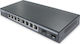 Digitus DN-95344 Verwaltet L2 Switch mit 8 Ports Gigabit (1Gbps) Ethernet und 2 SFP Ports