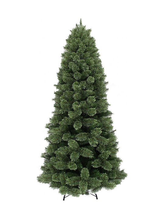 Cashmere Christmas Slim Green Tree with Metallic Base H240cm