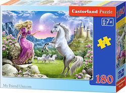 Kids Puzzle My Friend Unicorn for 7++ Years 180pcs Castorland