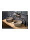 Adamidis Cupa 40X Aufgesetztes Waschbecken Porzellan 40x40x16.8cm Tabacco