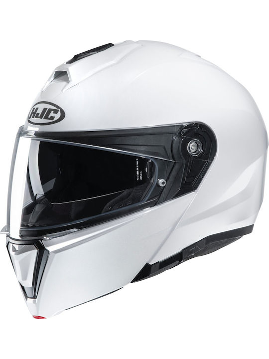 HJC i90 Solid Flip-Up Helmet with Pinlock and Sun Visor ECE 22.05 1720gr Pearl White