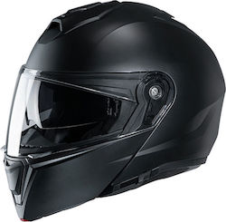 HJC i90 Semi Flat Flip-Up Helmet with Pinlock and Sun Visor ECE 22.05 1660gr Black KR5043