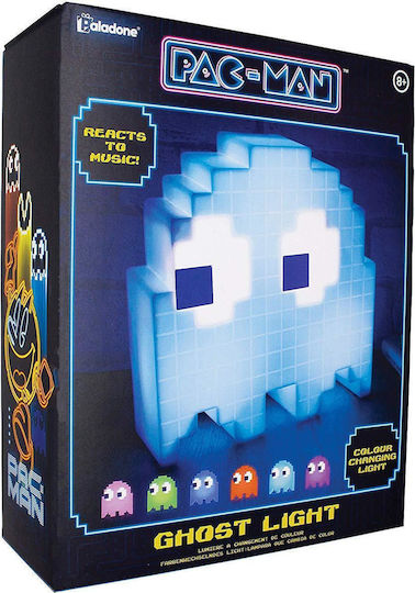 Paladone Lampă decorativă pentru copii Pac-Man Ghost cu Schimbări de Culori Albastru Paladone Lampă decorativă pentru copii Pac-Man Ghost cu Schimbări de Culori Albastru