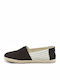 League Stripes Fabric Men's Espadrilles Black Ivy
