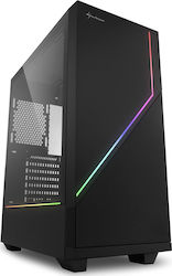 Sharkoon RGB Flow Gaming Midi-Turm Computergehäuse Schwarz