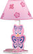 Ravenna Kids Side Table Lamp Butterfly Pink