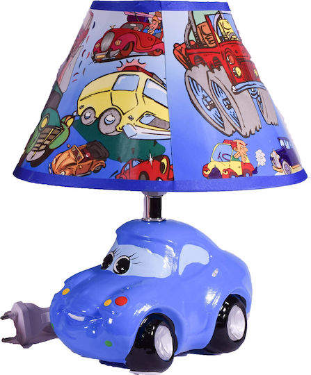 SP Souliotis Kids Table Lamp Toy Car Blue