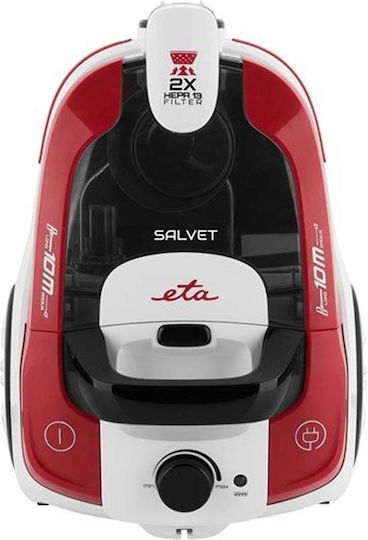 ETA Salvet 0513 90000 Vacuum Cleaner 700W Bagless 2.2lt Red