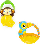 Bright Starts Fruit Vibes Teether Teething Relief made of Plastic for 3 m+ 2pcs