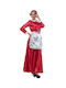 Christmas Costume Grandma Santa Claus Red
