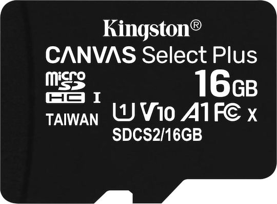 Kingston Canvas Select Plus microSDHC U1 V10 A1 UHS-I 100MB/s