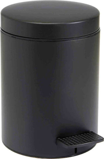 Verdi Metallic Bathroom Basket 5lt Black Matt