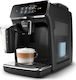 Philips EP2231/40 Αυτόματη Μηχανή Espresso 1500W Πίεσης 15bar για cappuccino με Μύλο Άλεσης Μαύρη