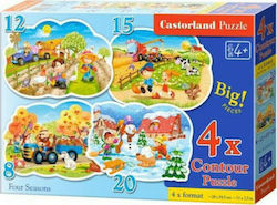 Kids Puzzle Four Seasons for 4++ Years 55pcs Castorland