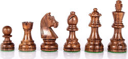 Manopoulos Staunton Holz-Schachfiguren Handgefertigt F44B