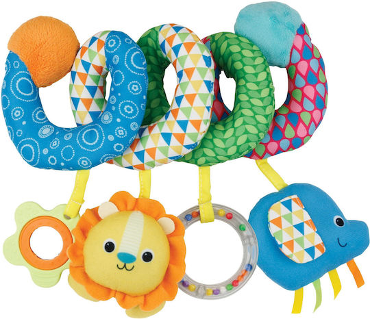Winfun Spiral Toy for Crib and Stroller with Mirror Take Along Fun Spiral Toy