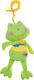 Akuku Κρεμαστό Παιχνίδι Αυτοκινήτου Plush Frog With A Clip
