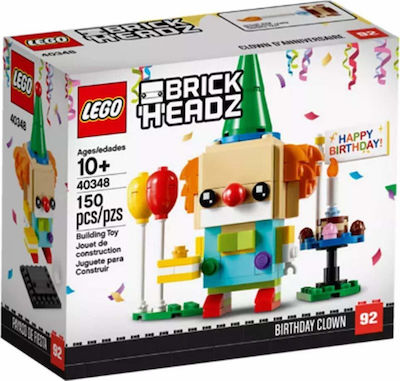 Lego Brick Headz Birthday Clown for 10+ Years