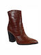 Fardoulis Κ316 Leder Damen Cowboy-Stiefeletten Tabac Braun