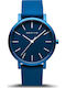 Bering Time True Aurora Men's Watch 40mm Battery with Blue Rubber Strap
