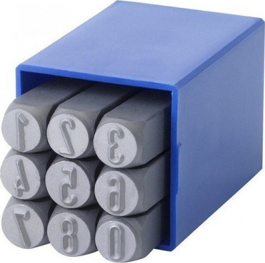 Luckhaus Schlagzahlen 4mm 30-534004 Geschlagene Buchstaben Handwerkzeug-Set 9Stück