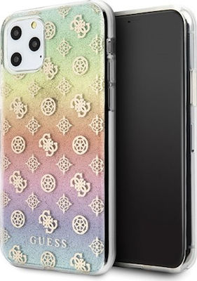 Guess Iridescent 4G Peony Silicone Back Cover Multicolour (iPhone 11 Pro Max)