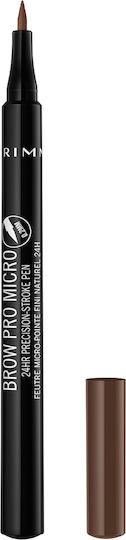 Rimmel Brow Pro Micro 24HR Precision-Stroke Химикал за Вежди 003 Мек Кафяв 1мл