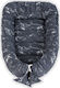 Tuttolina Baby Nestkissen Marble Black