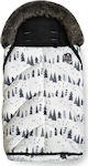Kikka Boo Shiny Snow Forest Ποδόσακος Καροτσιού Γκρι με Fleece Επένδυση 85x45εκ.
