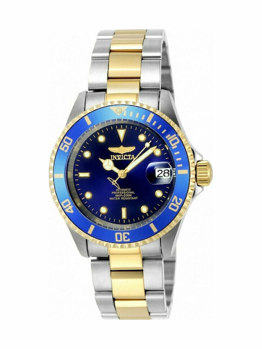 Invicta Pro Diver Ρολόι Αυτόματο με Μεταλλικό Μπρασελέ Invicta Pro Diver Ρολόι Αυτόματο με Μεταλλικό Μπρασελέ