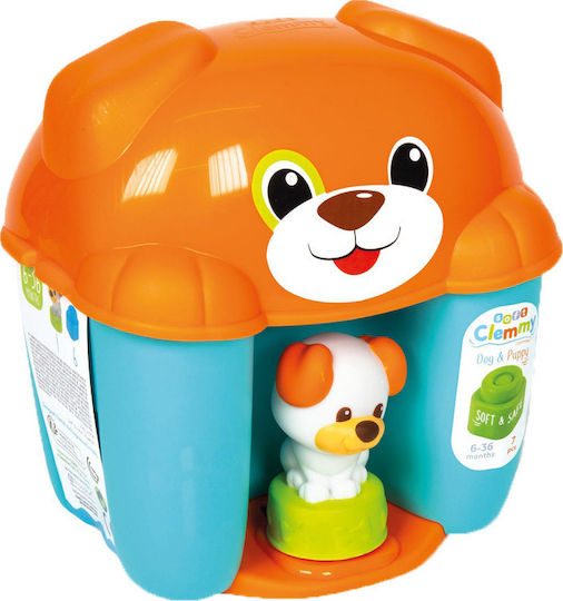 Baby Clementoni Blocks Clemmy Bucket Puppy for 6+ Months 7pcs