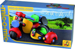 Mic O Mic Plastic Construction Toy Motorcycle With Basket