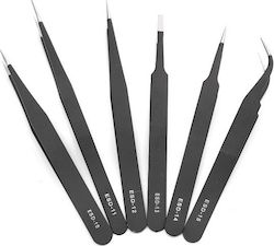 Haitronic Set ESD Anti-Static Stainless Steel Tweezers 6τμχ HR0380 Σετ Εργαλεία Χειρός 6τμχ Haitronic Set ESD Anti-Static Stainless Steel Tweezers 6τμχ HR0380 Σετ Εργαλεία Χειρός 6τμχ