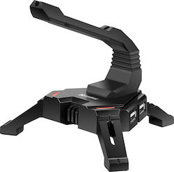 Sandberg 2in1 USB Hub Bungee Μαύρο
