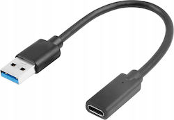 Lanberg AD-UC-UA-03 USB-A male σε USB-C female