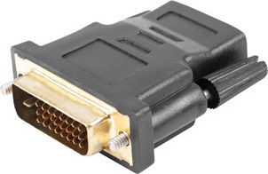 Lanberg Μετατροπέας DVI-D male σε HDMI female 1τμχ AD-0010-BK