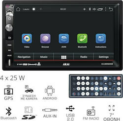 Akai Sistem Audio Auto 2DIN (Bluetooth/USB/AUX/GPS) cu Ecran Tactil 7"