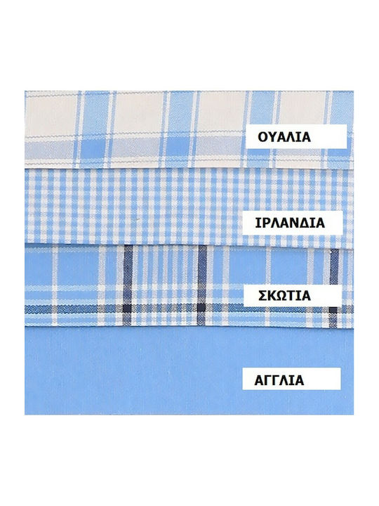 Viopros Runner Set 2pcs Σκωτία Blue 45x140cm 637653