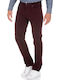511 Ανδρικό Παντελόνι Τζιν με Slim Straight Εφαρμογή Wine