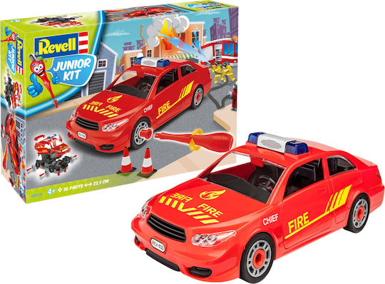 Revell Fire Chief Modeling Figure Car 26 Pieces in Scale 1:20 23.5cm.