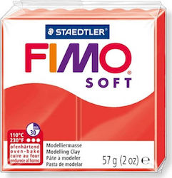 Staedtler Fimo Soft Polymerer Ton Red 57gr 8020-24