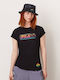 Fila Damen T-shirt Schwarz