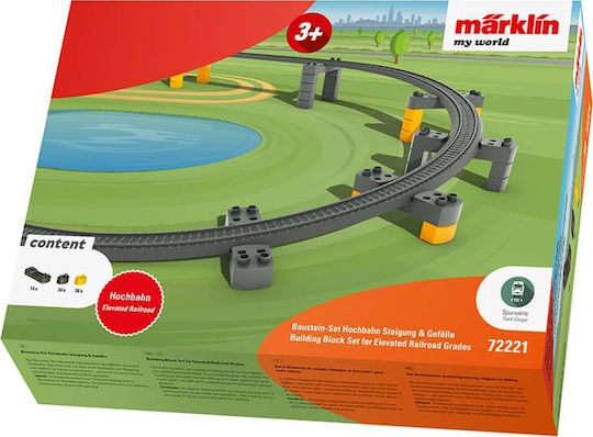 Marklin Building Block For Elevated Railroad Grades Ράγες Σιδηρόδρομου για 3+ Ετών
