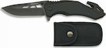 Martinez Albainox Tactical Pocket Knife Black with Blade made of Steel in Sheath