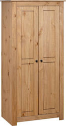 Panama Double-Leaf Door Wardrobe Natural 80x50x171.5cm