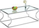 Rectangular Coffee Table Glass Transparent L120xW60xH45cm.