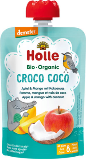 Holle Fruit-Vegetable Puree Croco Coco No Added Sugar 100gr for 8+ Months